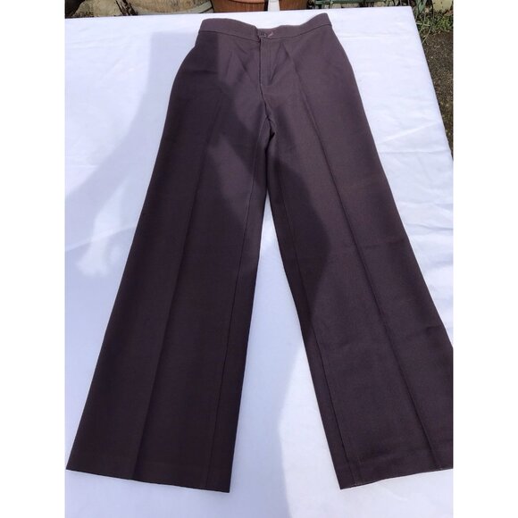 Vtg 70s Levi’s Purple Poly Pants Women’s 2 27” High Waist Wide Leg HTF Slacks - Picture 3 of 16